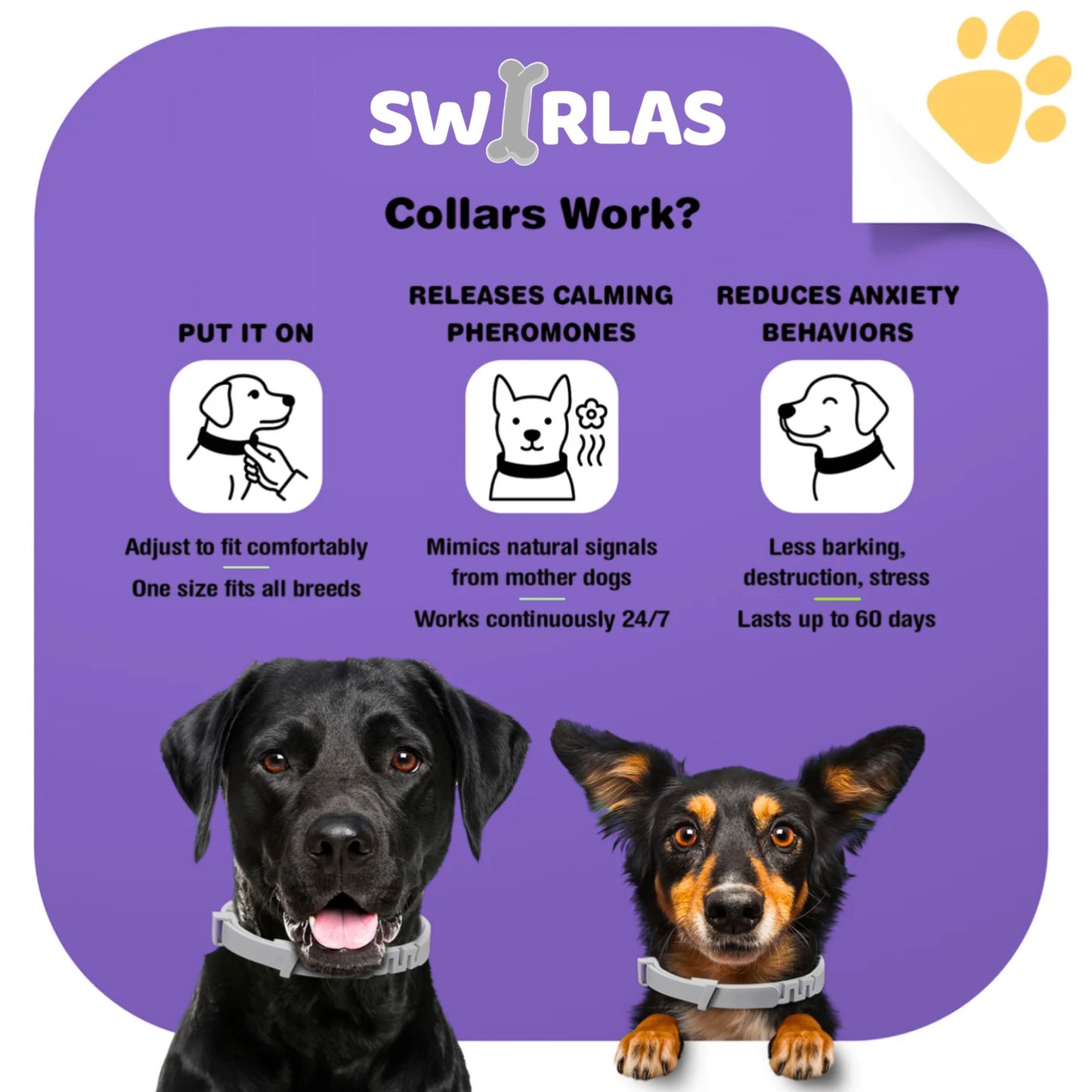 Swirlas Dog Calming Collar [FREE TODAY]